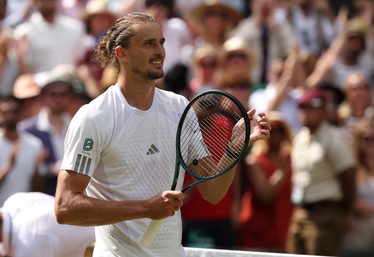 Alexander Zverev a Wimbledon (Getty Images)