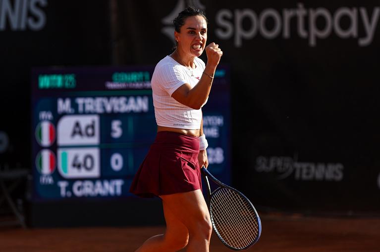 Martina Trevisan esulta (foto Martegani)