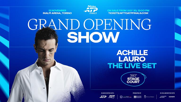 Achille Lauro protagonista al Nitto ATP Finals Grand Opening Show