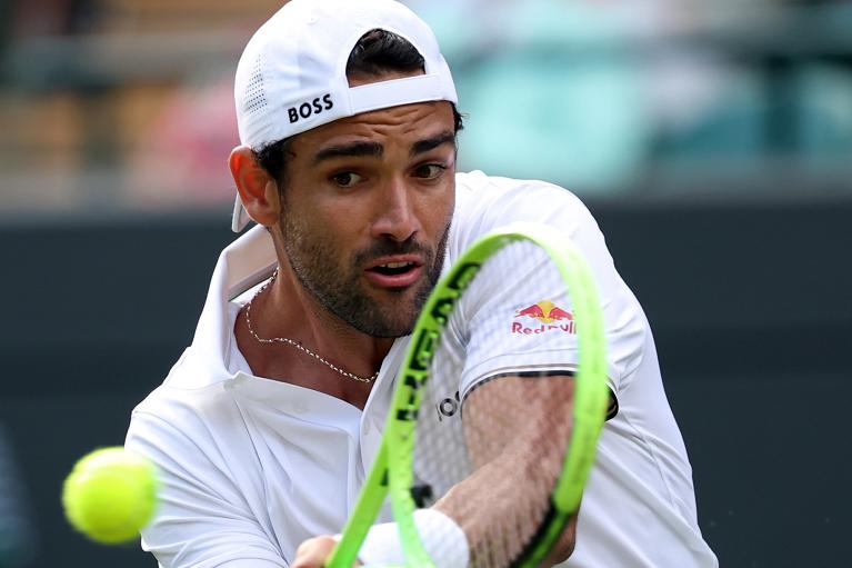Un primo piano di Berrettini (Getty Images)