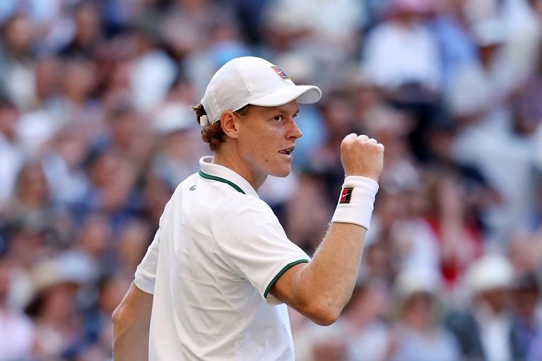 La carica di Jannik Sinner (Getty Images)