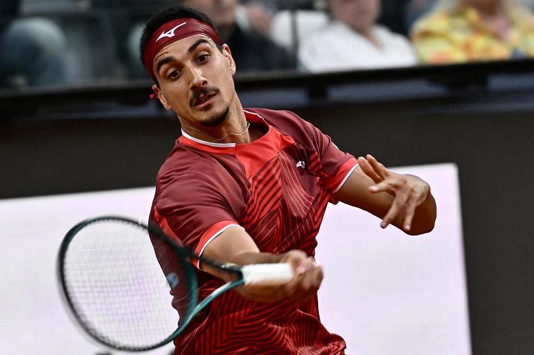 Lorenzo Sonego in azione (foto Getty Images)