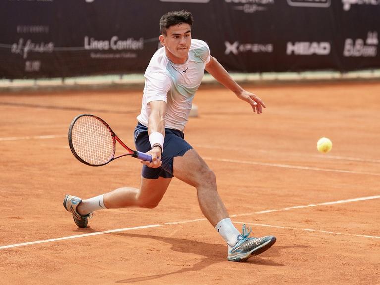 Stefano D'Agostino in azione (foto Leonardi)