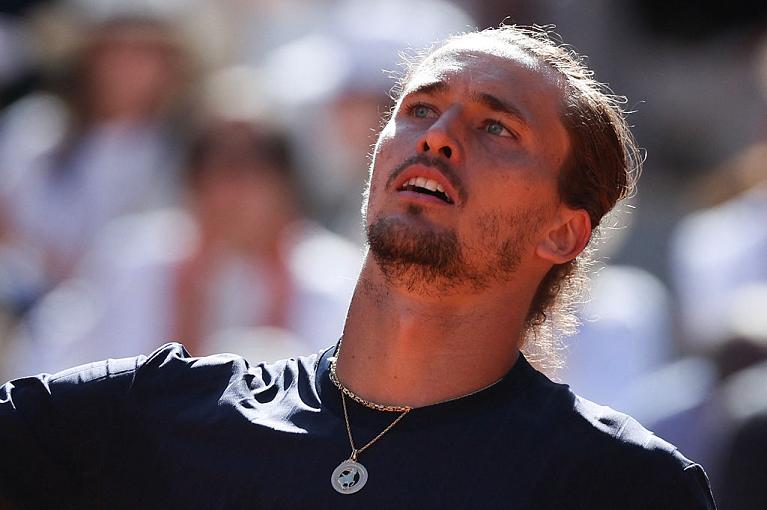 Un primo piano di Alexander Zverev (Getty Images)