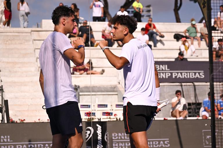 Flavio Abbate e Alvaro Montiel al BNL Italy Major Premier Padel (Foto FITP)