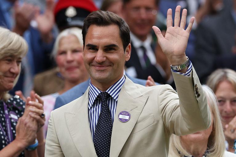 Roger Federer a Wimbledon (getty)
