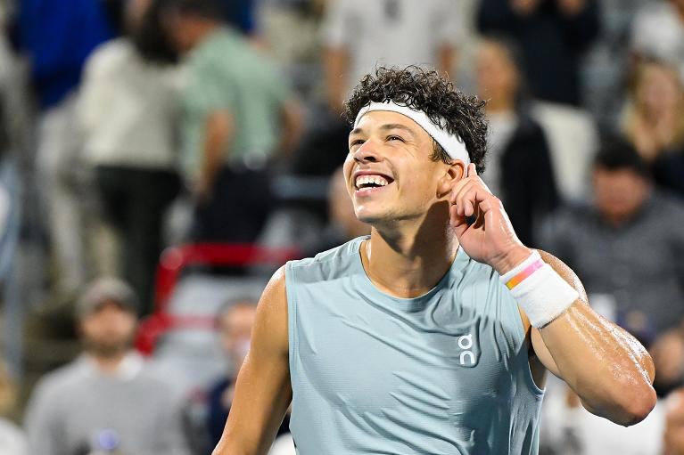 La gioia di Ben Shelton a Montreal (Getty Images)