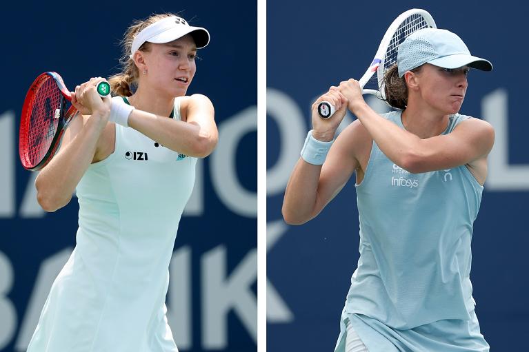 Elena Rybakina e Iga Swiatek TT (fonte foto Getty Images)