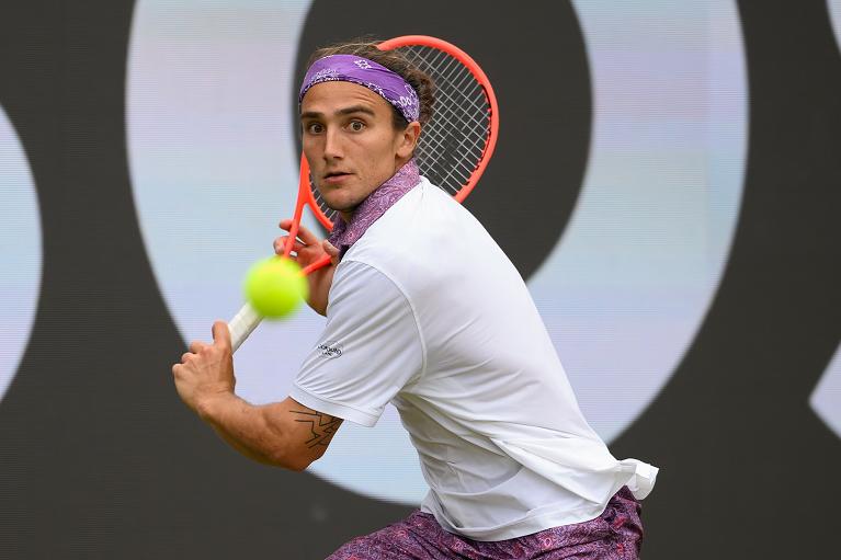 Mattia Bellucci in azione (foto Getty Images)