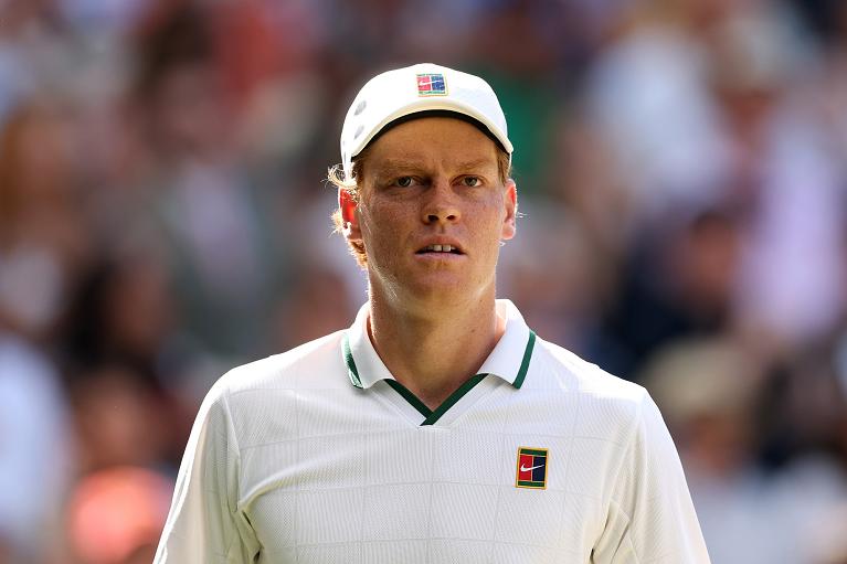 Un primo piano di Jannik Sinner (Getty Images)