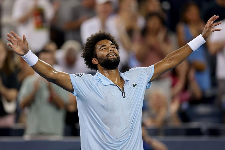 Un'esultanza di Arthur Fils a Cincinnati (Getty Images)