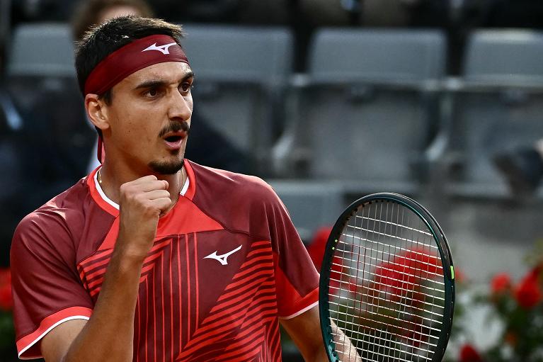 Un'esultanza di Lorenzo Sonego (foto Getty Images)