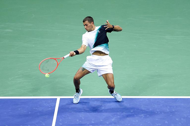 Flavio Cobolli in azione (Getty Images)