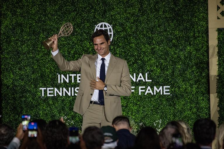 Roger Federer entra nella International Tennis Hall of Fame (Getty Images)