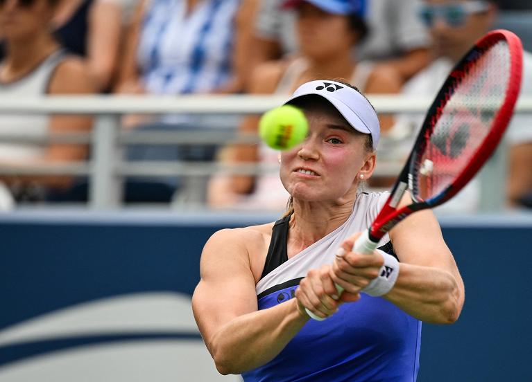 Elena Rybakina in azione allo US Open (Getty Images)
