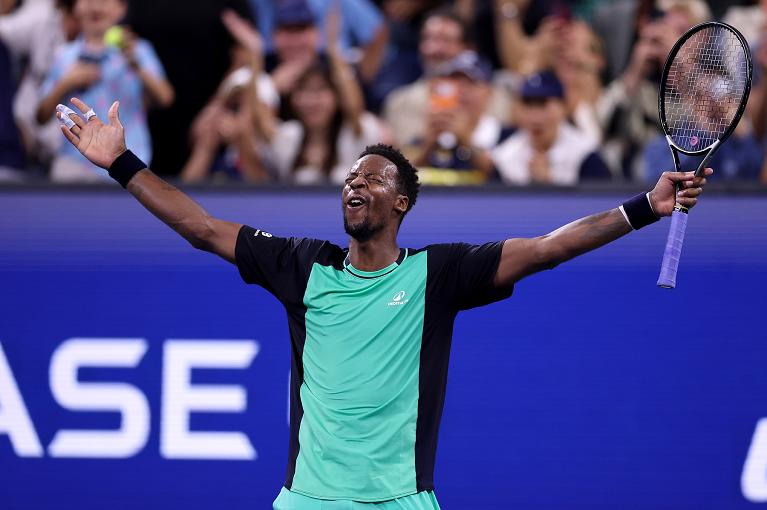 La gioia di Gael Monfils (foto Getty Images)