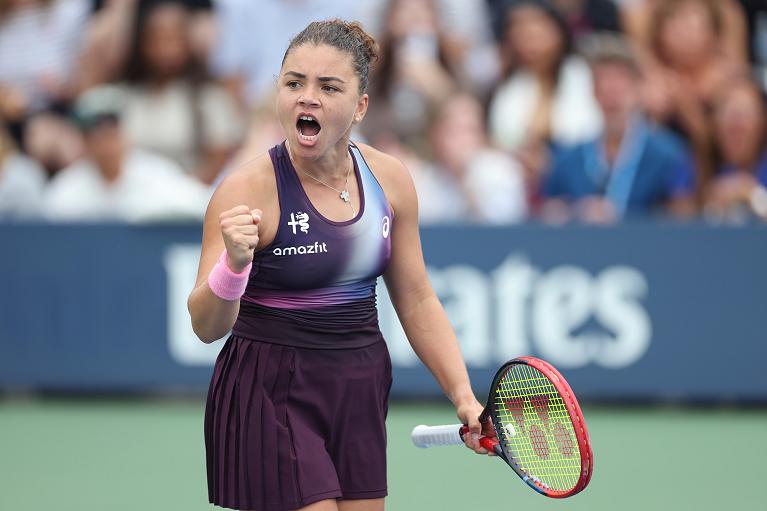 Un'esultanza di Jasmine Paolini allo US Open 2026 (Getty Images)