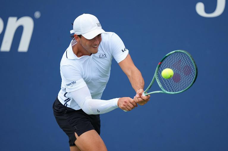 Luciano Darderi in azione (foto (USTA)