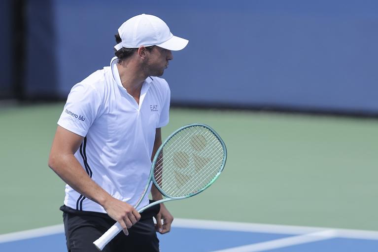 Un'esultanza di Luciano Darderi allo US Open (Getty Images)