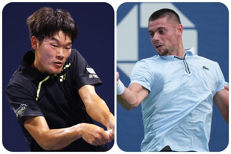 Michael Zheng sulla sinistra e Arthur Gea sulla destra (Foto USTA)