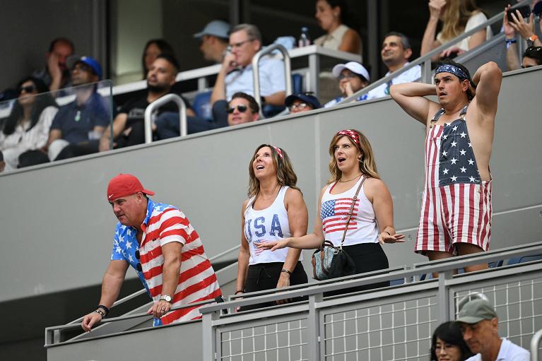 Supporters a stelle strisce (foto Getty Images)