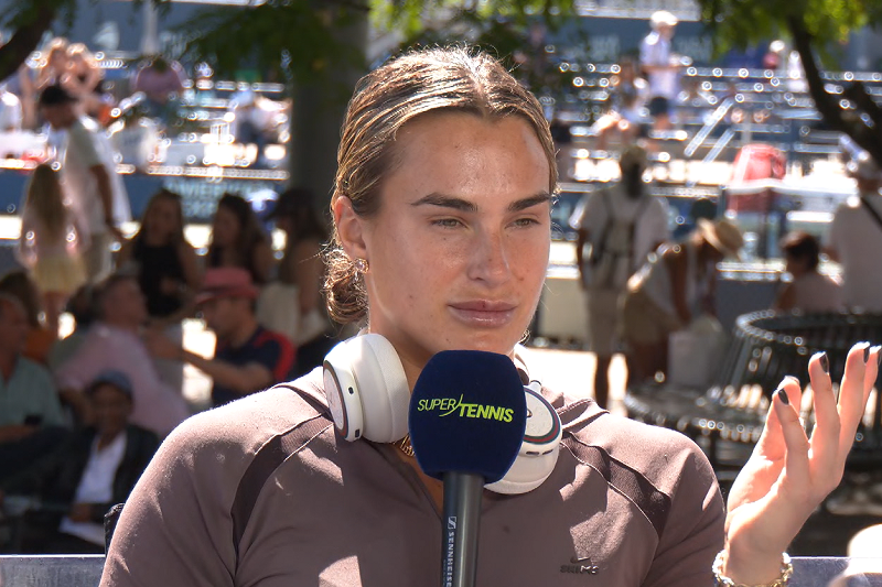 Sabalenka a SuperTennis: "Porterò gioia e spirito combattivo ai quarti"