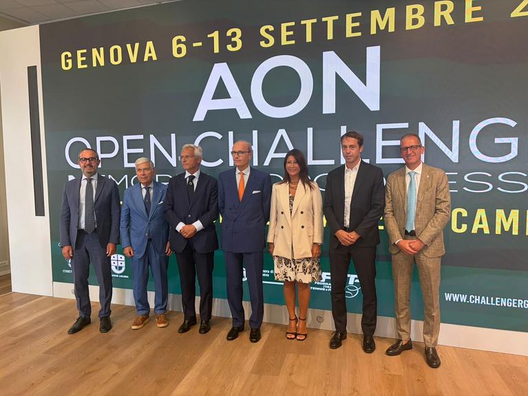 La presentazione dell'AON Open Challenger 2026