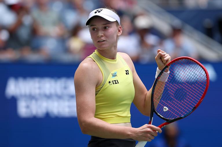 Un'esultanza di Elena Rybakina (foto Getty Images)