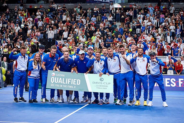 La Repubblica Ceca festeggia la qualificazione alla Final 8 di Davis Cup by Generali (Getty Images)