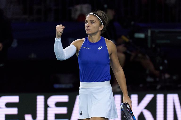 Sara Errani in Billie Jean King Cup 2024 (foto Getty Images)