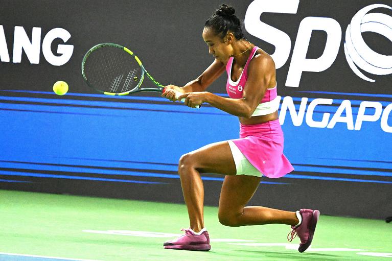 Leylah Fernandez in azione (foto Getty Images)