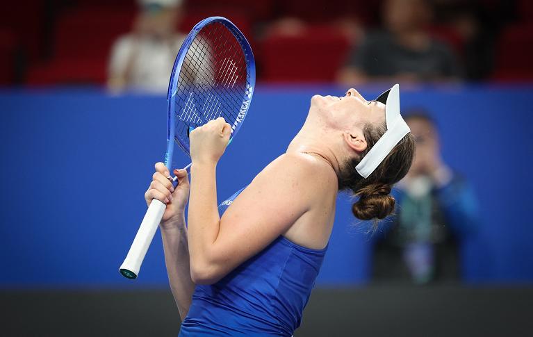 BJK Cup 2026: la gioia incontenibile di Linda Noskova (foto Getty Images)