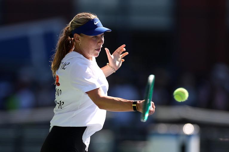 Amanda Anisimova in allenamento (foto Getty Images)