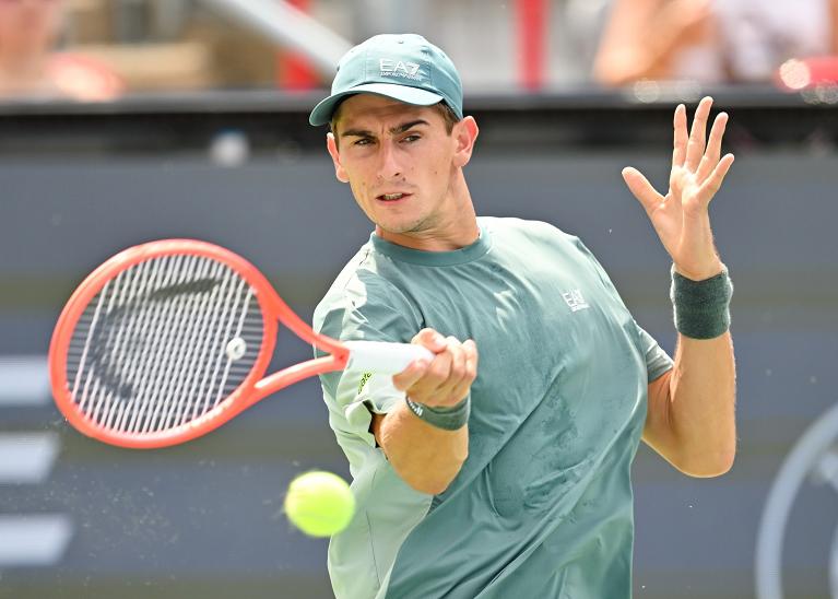 Arnaldi in azione con il dritto (Getty Images)