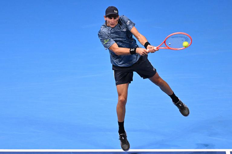 Matteo Arnaldi in azione (foto Getty Images)