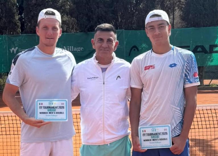 Gabriele Crivellaro e Giovanni Oradini, vincitori del terzo torneo combined a Santa Margherita di Pula (Foto Burruni)