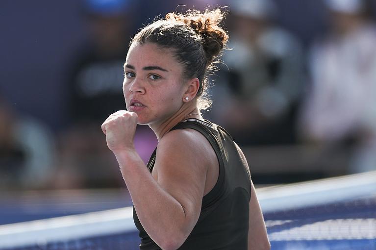 La grinta di Jasmine Paolini (foto Getty Images)