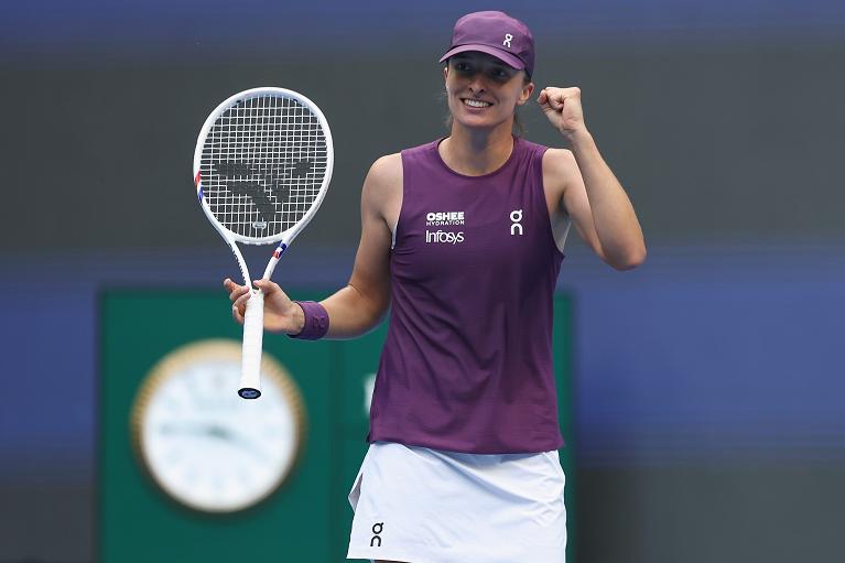 Un'esultanza di Iga Swiatek a Tokyo (Getty Images)