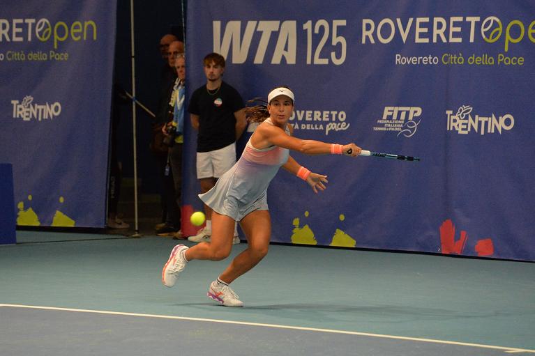 Lucrezia Stefanini in azione (foto Ufficio stampa Rovereto Open)