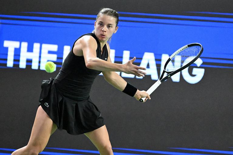 Maja Chwalinska colpisce di diritto (foto Getty Images)