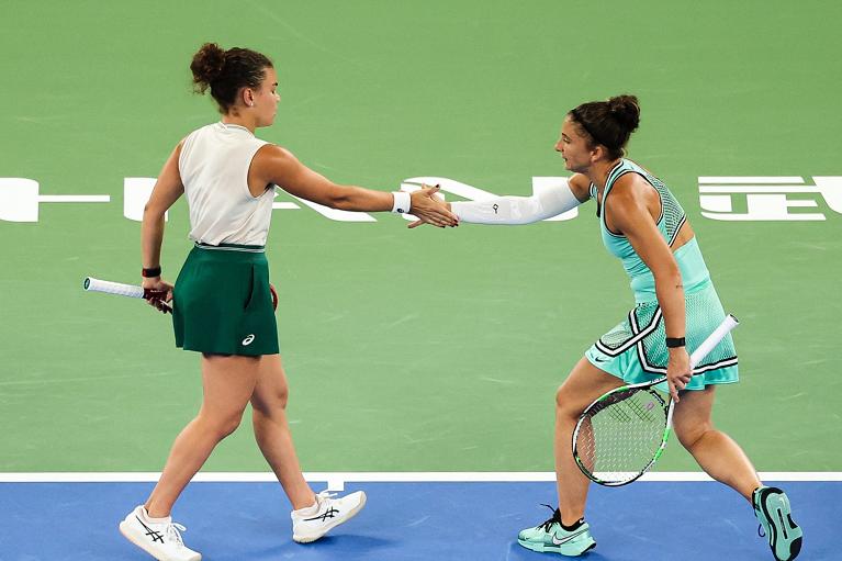 Errani e Paolini in campo (Getty Images)