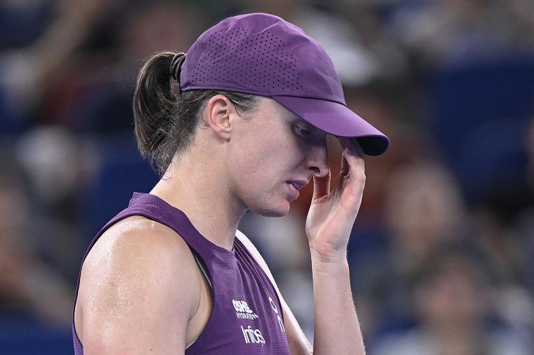 La delusione di Iga Swiatek (foto Getty Images)
