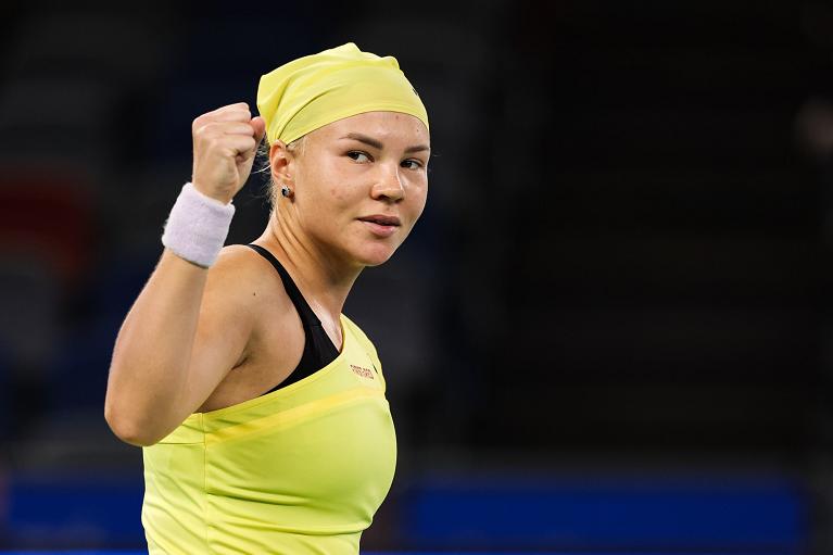 L'esultanza di Diana Shnaider a Wuhan (Getty Images)