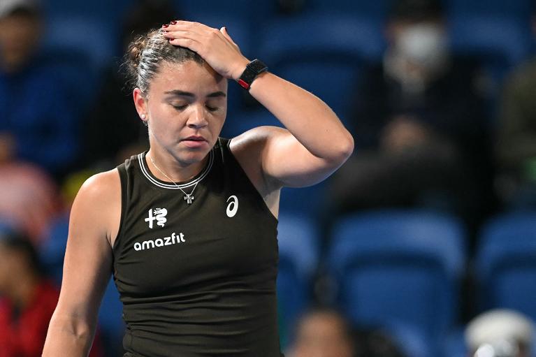 La frustrazione di Jasmine Paolini (foto Getty Images)