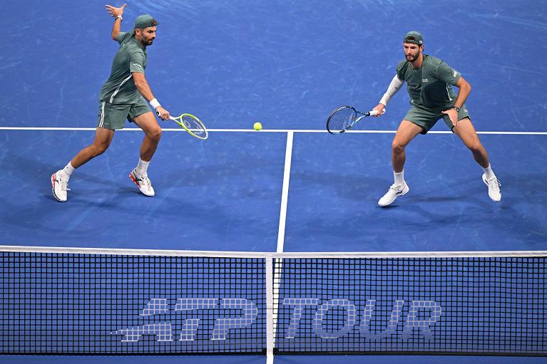 Simone Bolelli e Andrea Vavassori in azione (Getty Images)