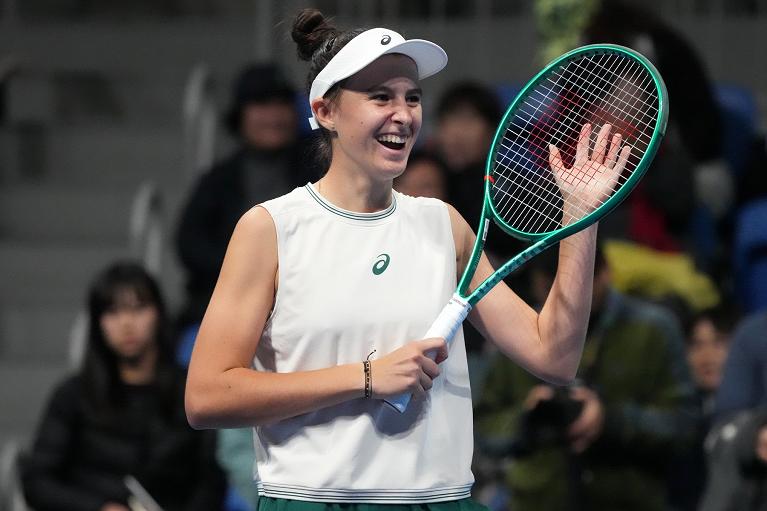 Tutta la felicità di Mia Pohankova (foto Getty Images)