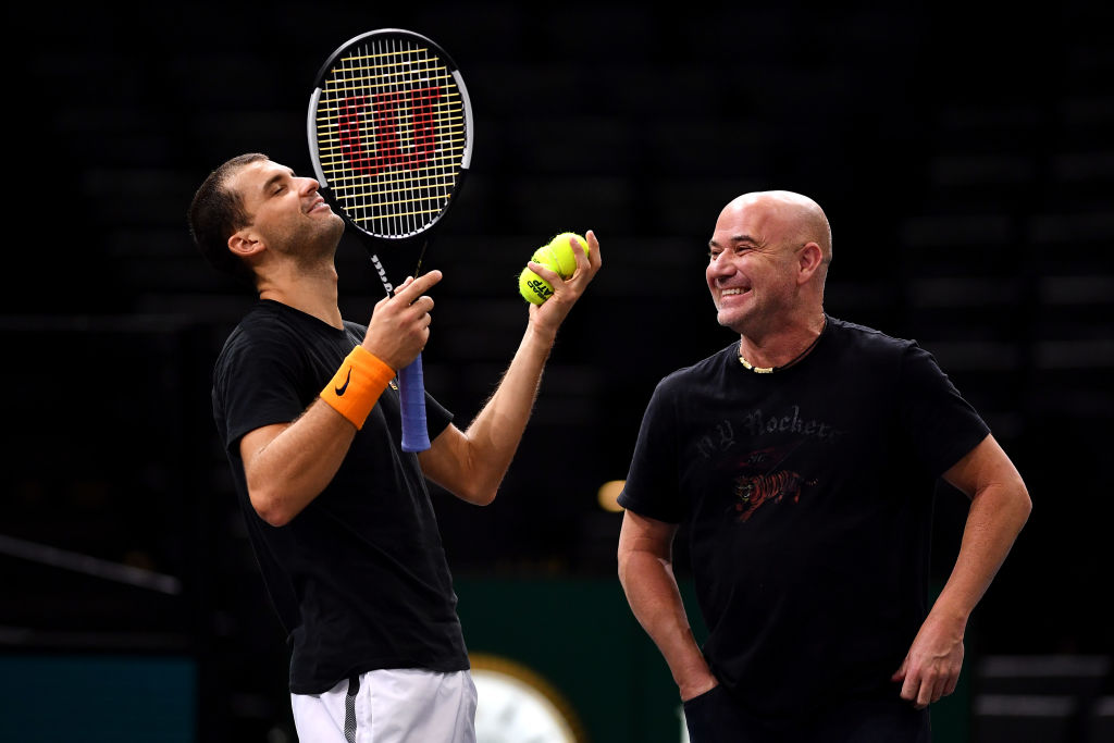 Dimitrov e Agassi