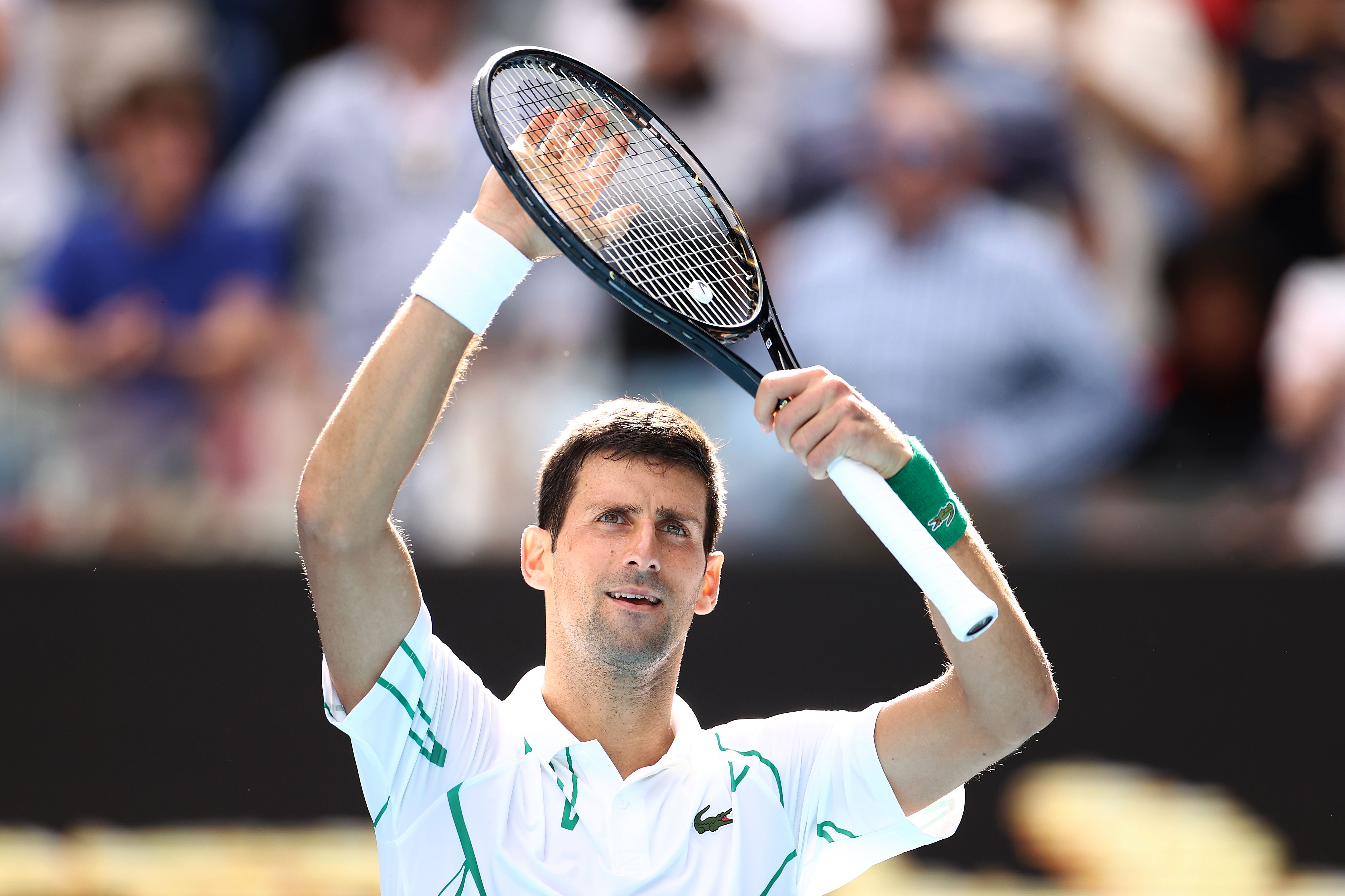 La Head Speed in mano a Novak Djokovic