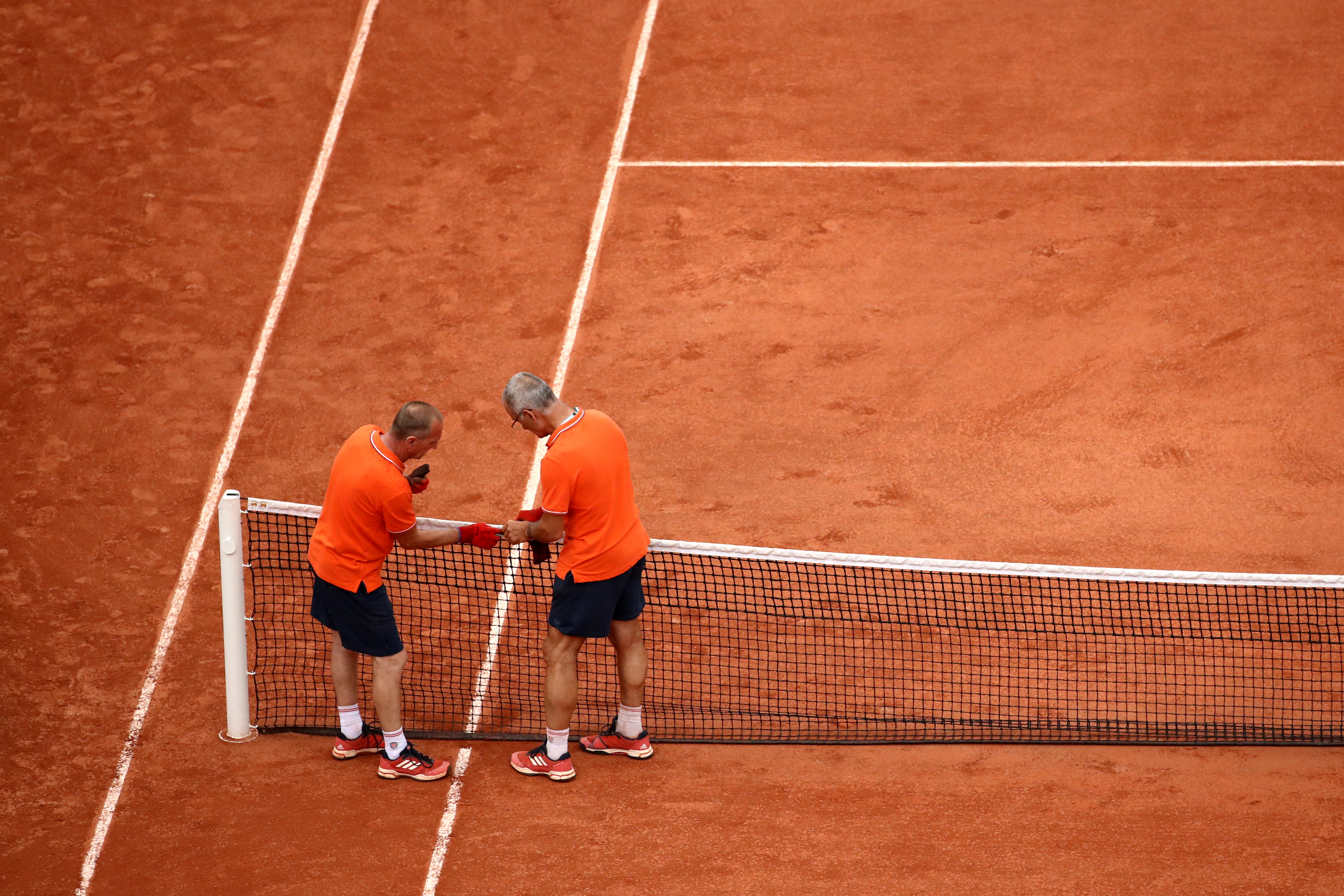rete del campo da tennis