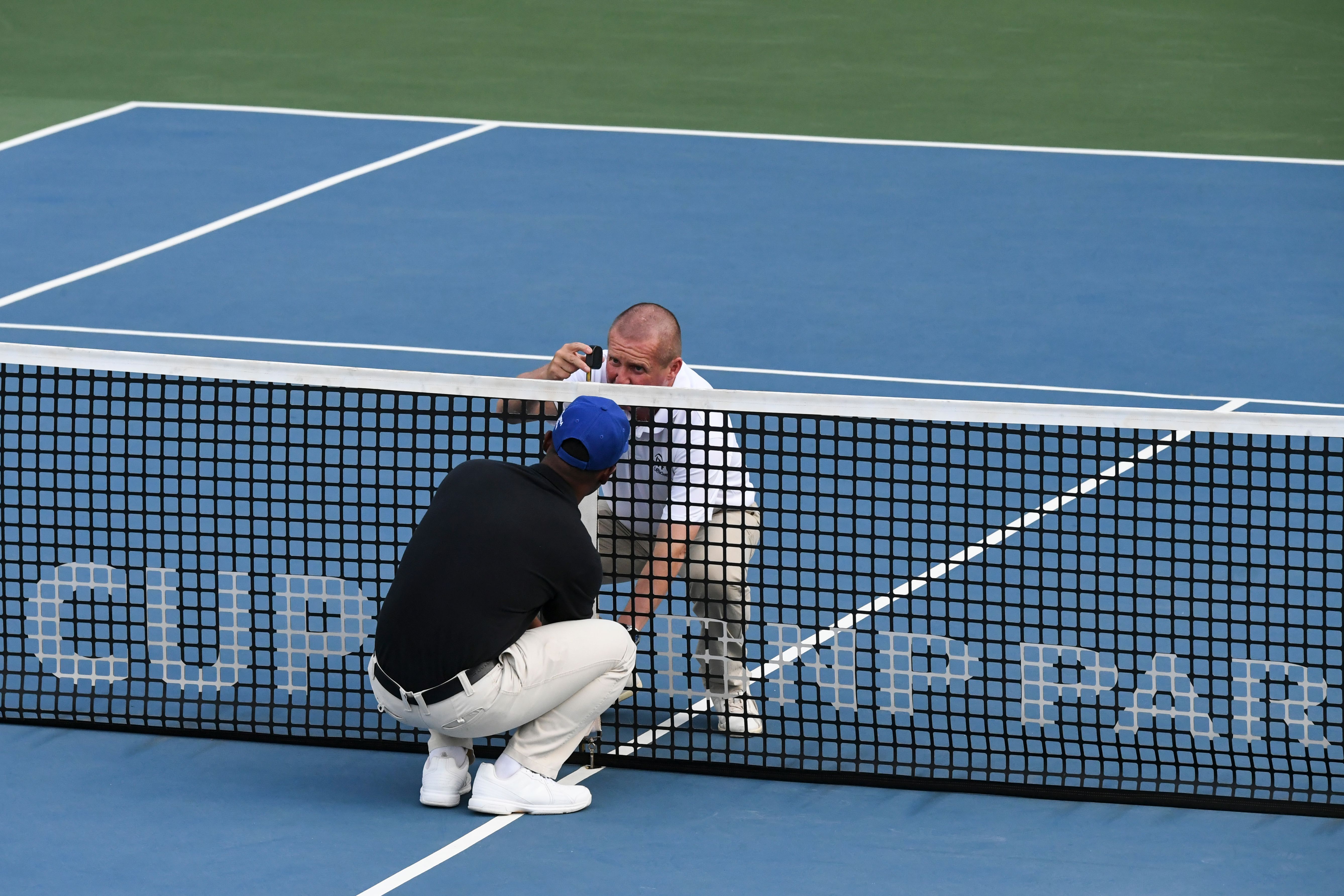 rete del campo da tennis